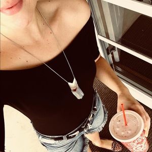 Silver Fringe Necklace